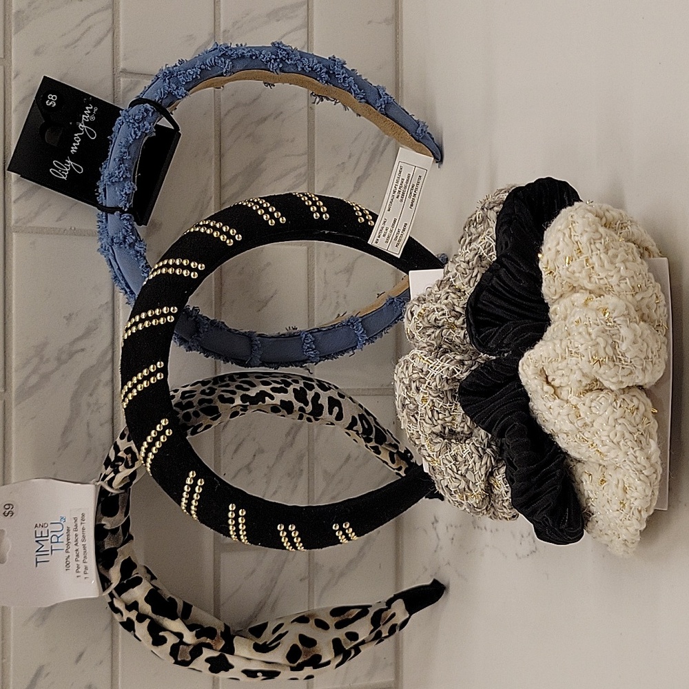 Headbands And Scrunchie Hair Accesories Lot